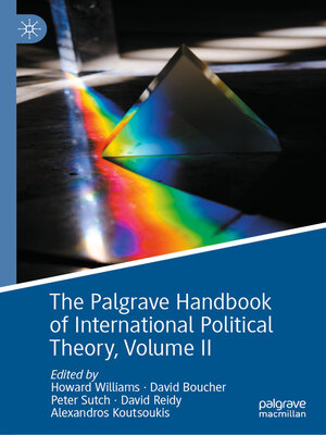 cover image of The Palgrave Handbook of International Political Theory, Volume 2